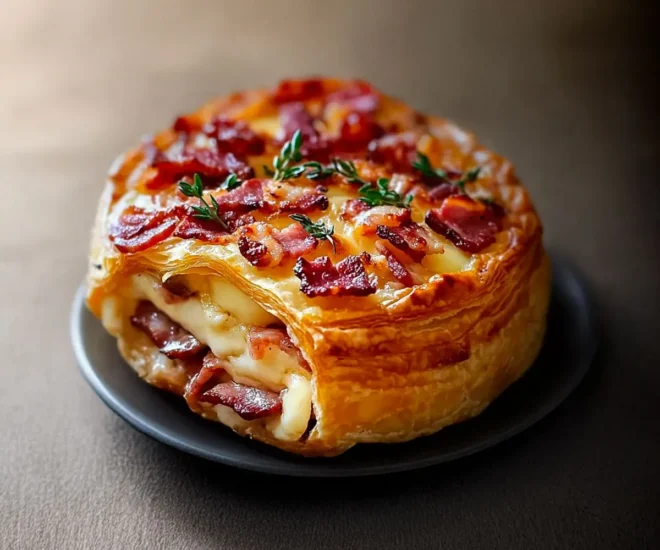 Feuilleté au Camembert et Lardons : Le Duo Fondant-Croustillant qui Fait Craquer