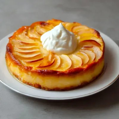 Flan Moelleux aux Pommes et au Yaourt