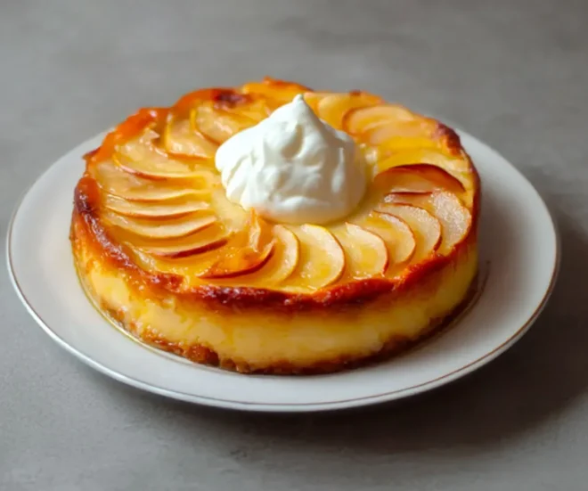 Flan Moelleux aux Pommes et au Yaourt