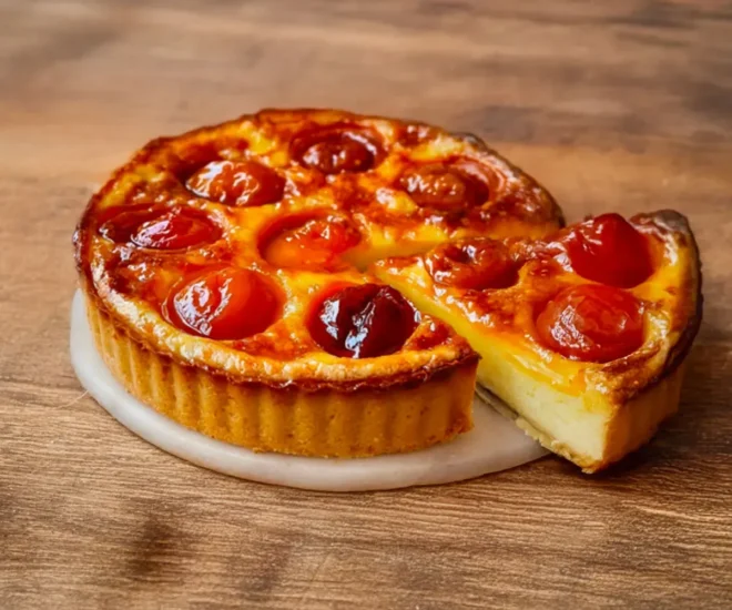 Flan Pâtissier aux Abricots : L’Essentiel de l’Été Facile ! 🍑🍮✨