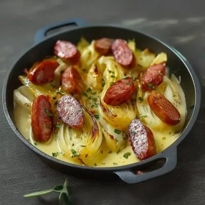 Fondue d’Endives aux Saucisses Fumées