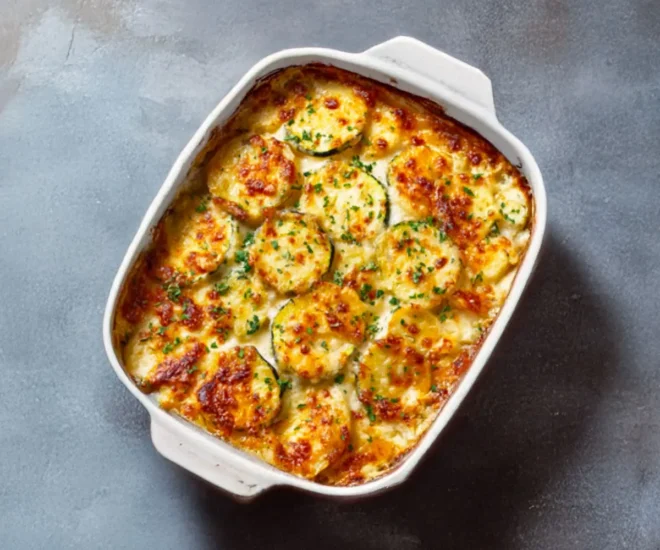 Gratin de Courgettes et Pommes de Terre — Fondant et Doré à Souhait 🧀🥔