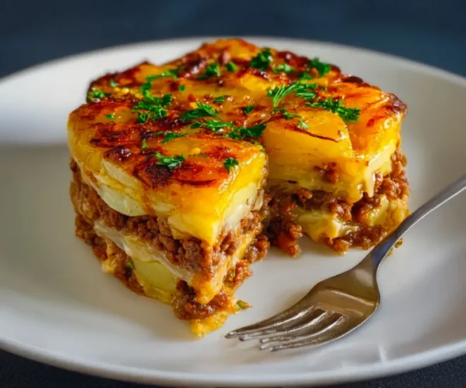 Gratin de Pommes de Terre à la Viande — Un classique réconfortant et savoureux 🥔🥩