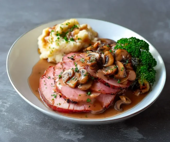 Jambon et Purée : Un Classique Réinventé ! 🍖🍄