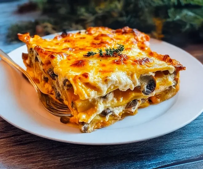Lasagnes à la Courge Butternut et Champignons : Un Délice Automnal Végétarien