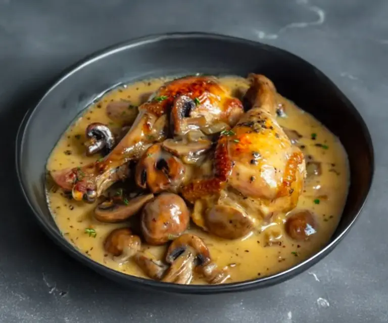 🍗 Poulet au Porto et Champignons : Un Classique Raffiné et Facile