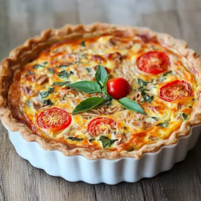 Quiche au Thon et à la Tomate : Recette Facile