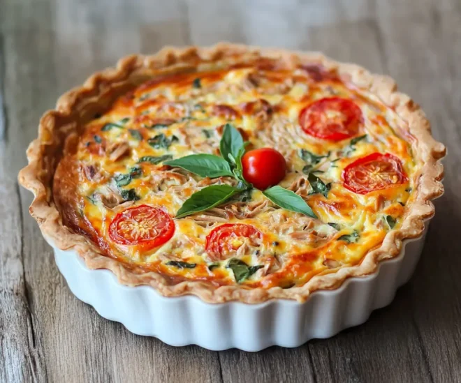 Quiche au Thon et à la Tomate : Un classique savoureux et rapide