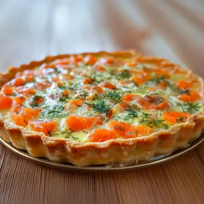 Quiche Saumon & Boursin : Recette Gourmande