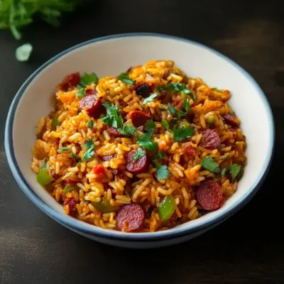 Riz Mexicain au Chorizo et Lardons en 30 Minutes