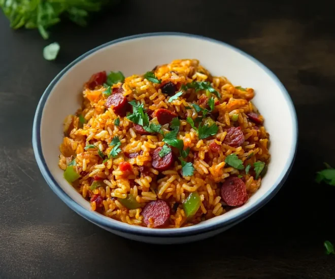 🌶️ Riz Mexicain au Chorizo et Lardons : Explosion de Saveurs en 30 Minutes !
