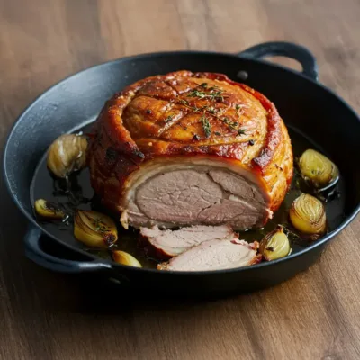 Rouelle de Porc au Cidre et Miel, Délice Automnal