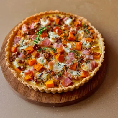Tarte d’Automne à la Courge Butternut et Chèvre