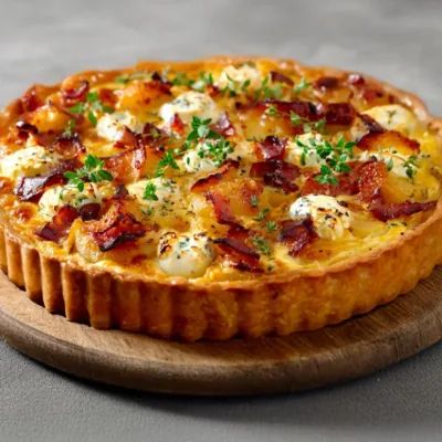 Tarte Rustique aux Pommes de Terre et Camembert