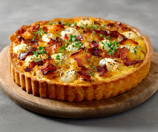 🥔 Tarte Rustique aux Pommes de Terre, Camembert & Lardons Fumés