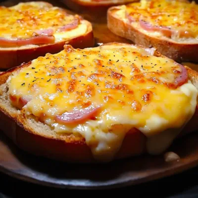 Tartines Chaudes au Jambon et Fromage