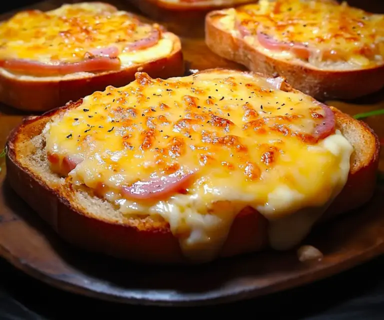 Tartines Chaudes au Jambon et Fromage : Croustillantes et Fondantes à Souhait