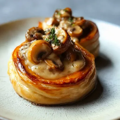 Vol-au-Vent Gourmand au Poulet et Champignons
