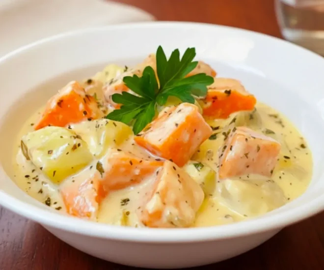 Blanquette de Saumon aux Poireaux et Carottes : un plat crémeux et savoureux