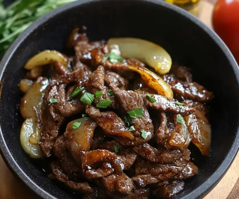 Bœuf Sauté aux Oignons : Une Recette Savoureuse et Express
