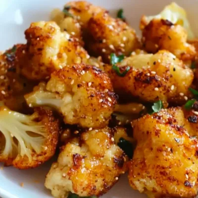 Bouchées de Chou-Fleur au Miel et Ail Épicé
