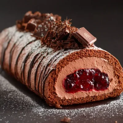Bûche Forêt Noire Cerise Noire Royale