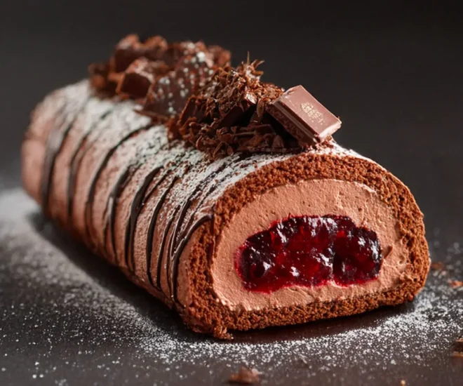 🎄 Bûche Forêt Noire “Cerise Noire Royale”