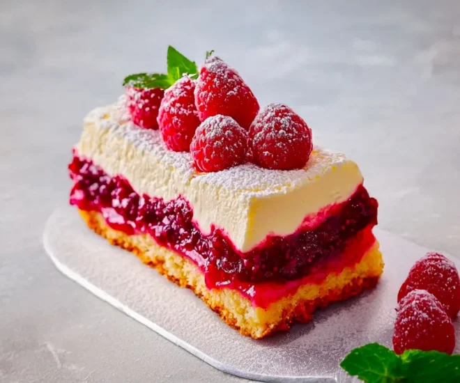 Bûche Gourmande au Mascarpone et Framboises : Un Dessert Frais et Festif