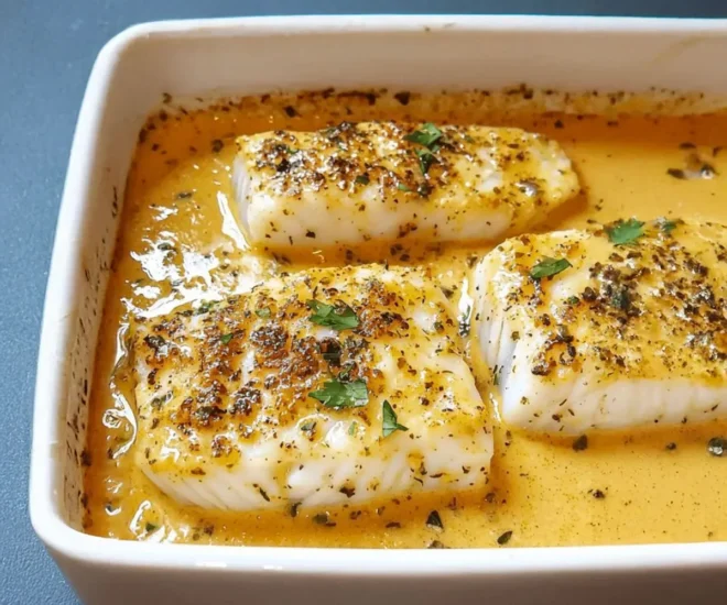 Cabillaud au Four à la Moutarde et Crème Citronnée