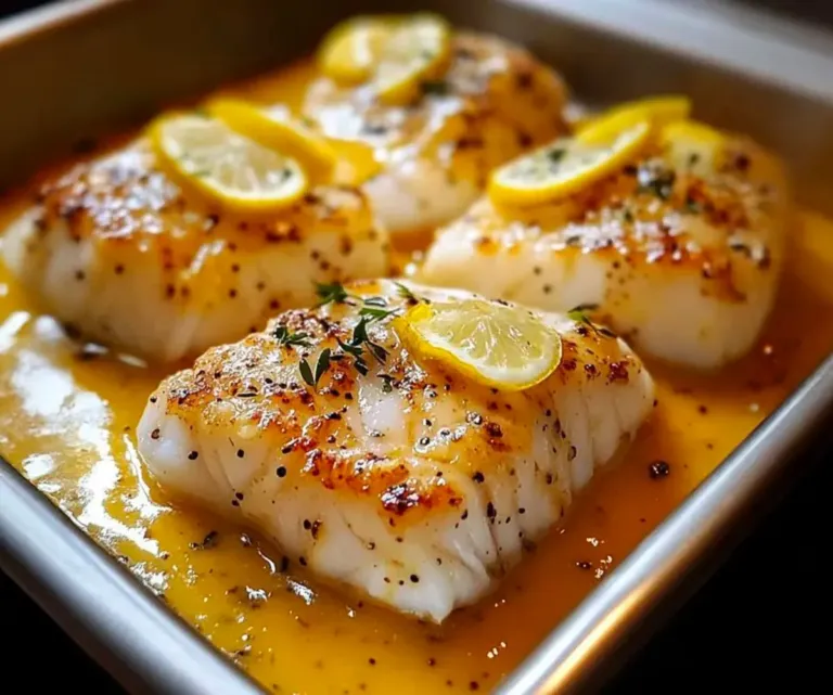🐟 Cabillaud au Four à la Moutarde et Crème Citronnée