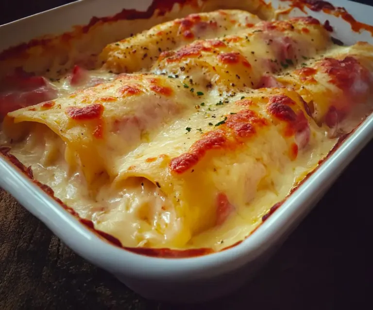 Chou-fleur au Jambon et à la Béchamel