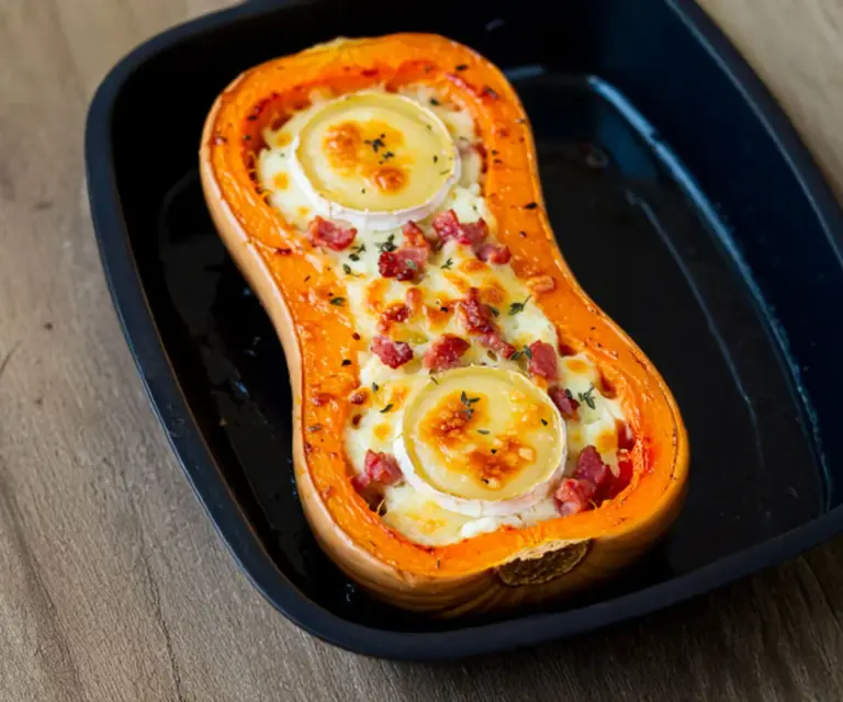 🧡 Courge Butternut Rôtie, Lardons & Fromage Fondant