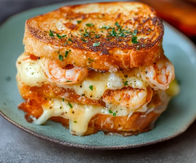 Croque-Crevette Fromager : Un Sandwich Gourmand