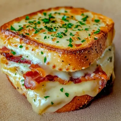Croque-Monsieur Campagnard à la Béchamel et Bacon