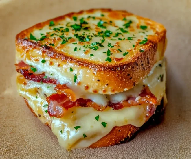Croque-Monsieur Campagnard à la Béchamel et Bacon