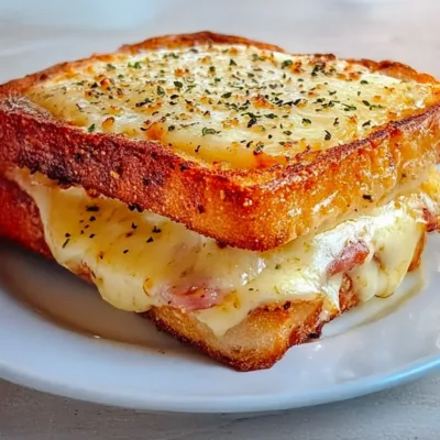 Croque-monsieur classique gratiné à la béchamel