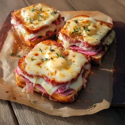 Croque-Monsieur au Chèvre et Lardons Savoureux