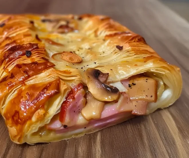 Feuilleté aux Champignons et Jambon 🥐🍄