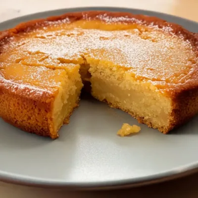 Gâteau Fondant à la Compote de Pommes