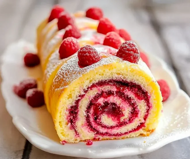 Gâteau Roulé à la Framboise : Moelleux, Fruité et Spectaculaire !