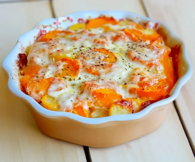 🥔 Gratin Butternut et Pommes de Terre – Fondant et Ultra Gourmand