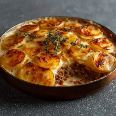 Gratin Campagnard à la Viande Hachée et Pommes de Terre