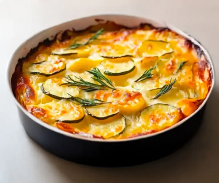 Gratin Dauphinois aux Courgettes – Crémeux, Fondant et Plein de Saveurs 🥔🥒