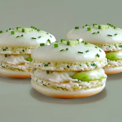 Macarons Crabe & Citron Vert : Élégance Salée