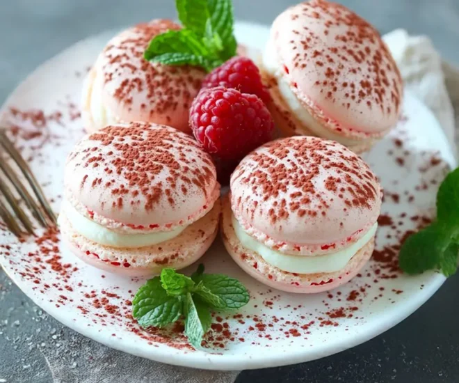 Macarons Framboise et Ganache Chocolat Blanc : Recette Facile et Délicieuse !