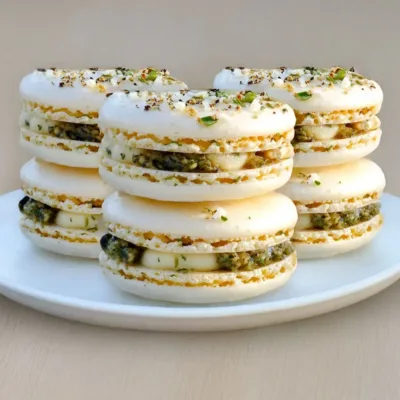 Macarons Tapenade & Parmesan : Chic et Salé