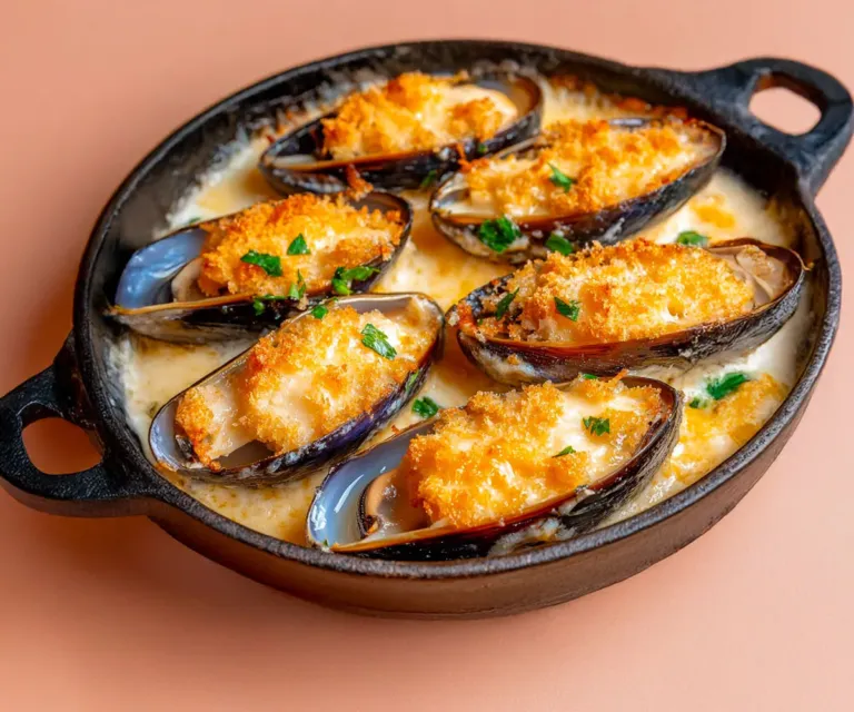 🦪 Moules gratinées au parmesan et chapelure dorée