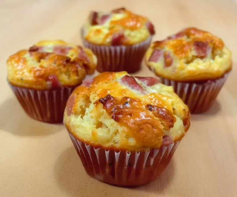 Muffins au Jambon et Kiri 🧁🥓