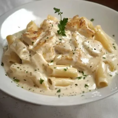 Pâtes au Poulet et Sauce Crémeuse au Boursin