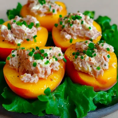 Pêches au Thon : Entrée Fraîche et Gourmande